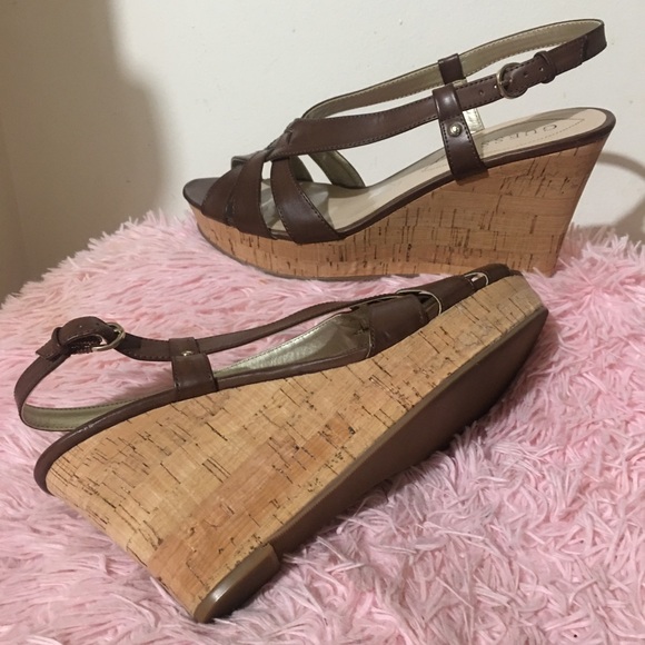 Guess Women Wedge Sandals Size 11M - Picture 7 of 16